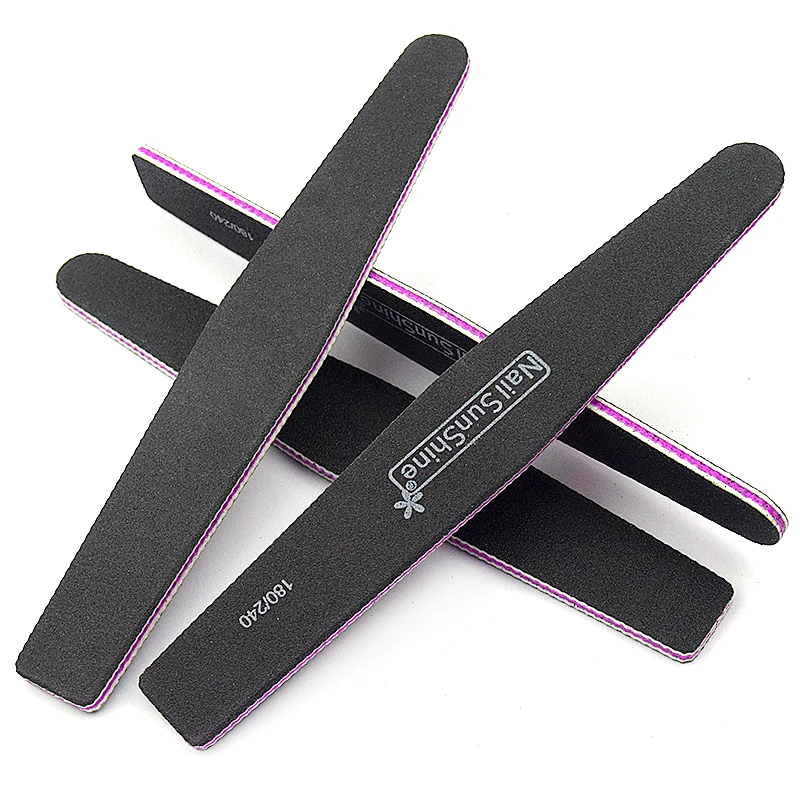 Lixa de Unhas Lixa de Diamante para Profissionais de Maquiagem Acessórios do Unha Desbaste 100 180 240 Cal Suprimentos Unhas Manicure 50 Pçs - Set 12 Beleza e saúde