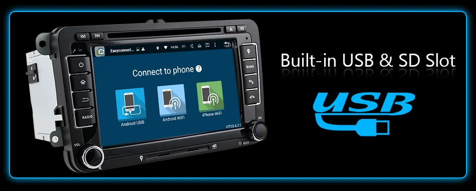 Cheap Eunavi Octa Core Android 9.0 2 Din Car dvd player For VW GOLF JETTA POLO TOURAM PASSAT B6 GPS Navi Stereo Radio touch screen usb 21