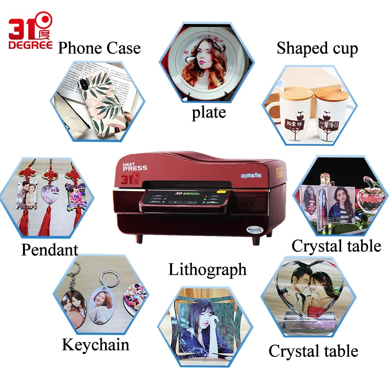 31 градусов 3D вакуумный термальный термопресс машина сублимацион кружка, футболка, сотовый Чехол для телефона цифровая печатная машина фотопринтер