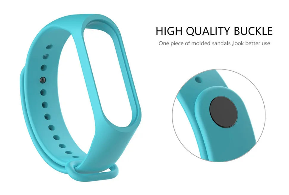 YKSO Color mi band 3  silicone strap millet replacement belt Smart Accessories replacement accessories mi band 3 (15)
