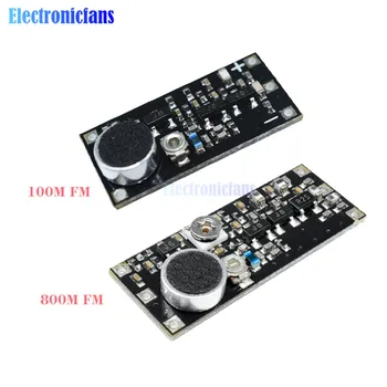 

DC 100M 800M 85-115MHz FM Transmitter Wireless Microphone Surveillance Frequency Board Module For Arduino Adjustable Capacitor