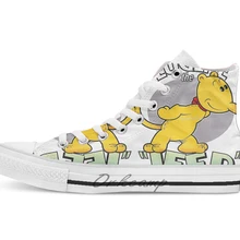 Eugen новизна дизайна Повседневная дышащая обувь с высоким берцем на шнуровке; Холщовая обувь кеды