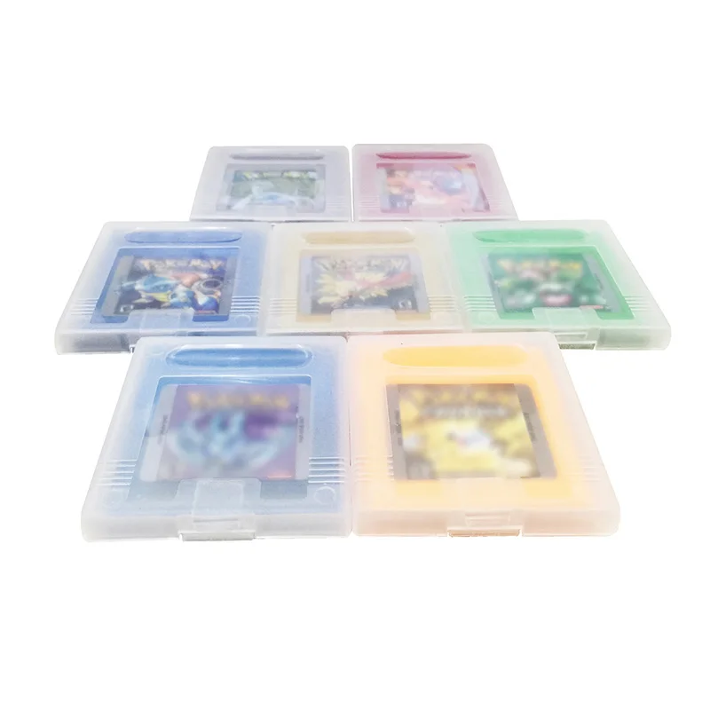 

PokemonSeries 7 Colors Video Game Cartridge Card English Language Version