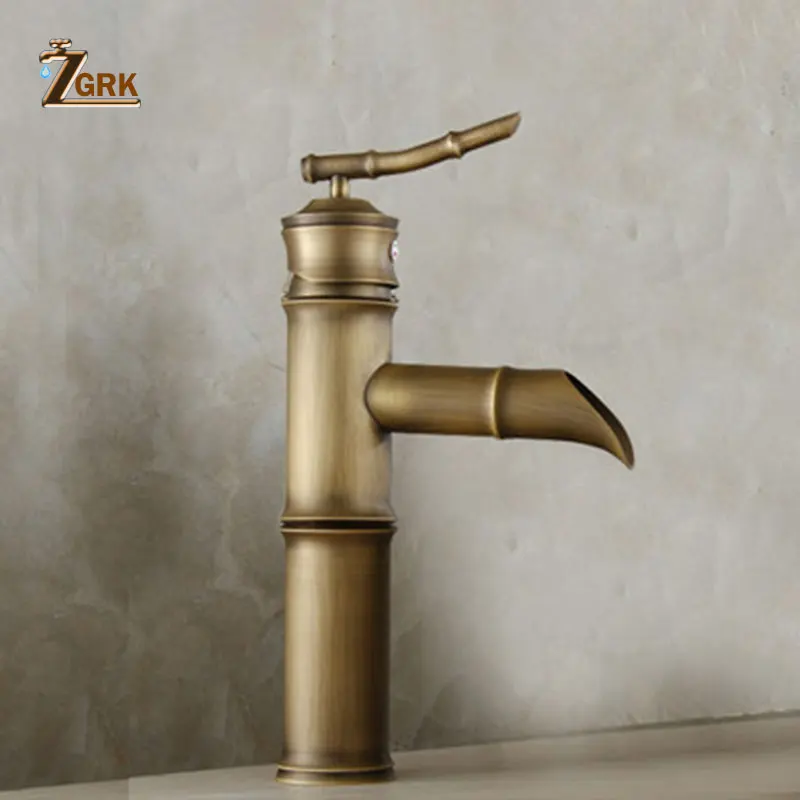ZGRK حوض الحنفيات حمام العتيقة إنهاء صنبور ماء نحاسي حوض للحمام بالوعة صنبور الغرور صنبور خلاط حوض الغسيل الصنابير