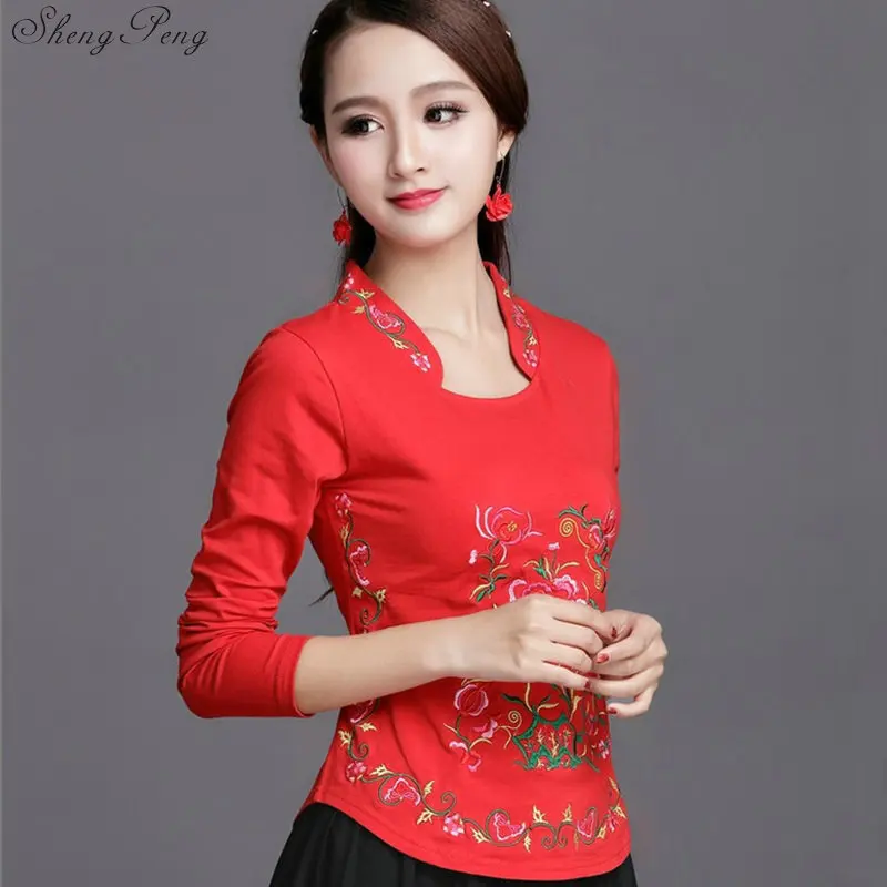 Китайская традиционная одежда для женщин qipao Топ Восточная одежда Древний китайский костюм Топ Китайский cheongsam Топ Q612