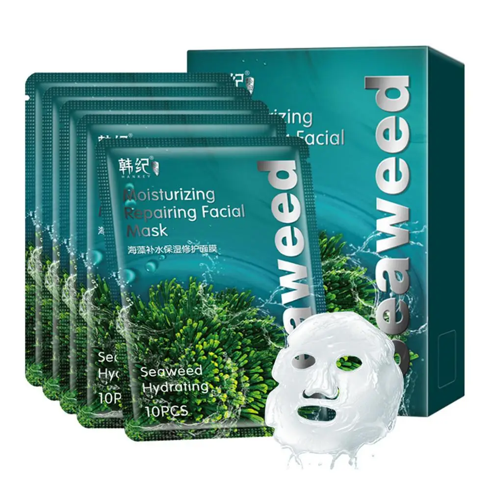 

Facial Rejuvenation Mask Deep Seaweed Sheet Face Mask Algae Alginate Moisturizing Whiten Facial Skin Shrinkage Pores Masks