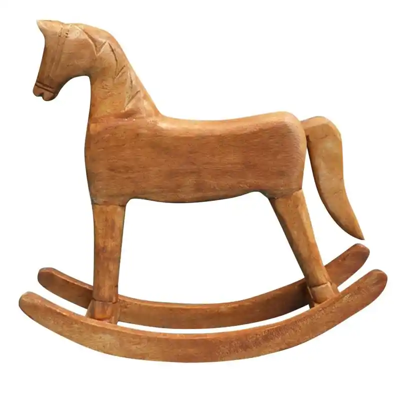 decorative wooden rocking horse