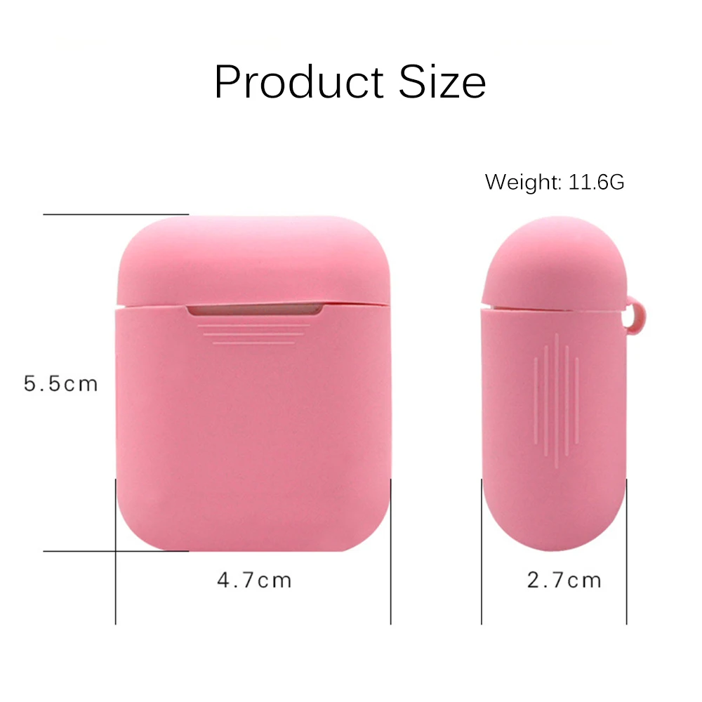 4 In 1 Silicone Case Cover Watchband Holder Anti-lost Strap Eartips For Apple AirPods Wireless Earphone Accessories Case Bags