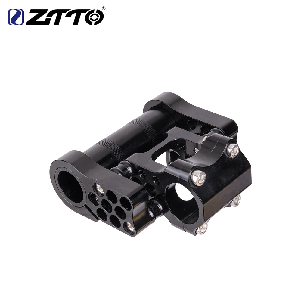 

ZTTO 7075 aluminum alloy CNC ultralight high strength adjustable folding bike Double rod fitting for folding bike 25.4mm