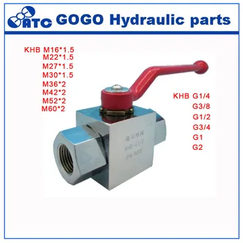 

Customized KHB Carbon steel NPT BSP High pressure ball Valve DN8 DN10 G1/4 G3/8
