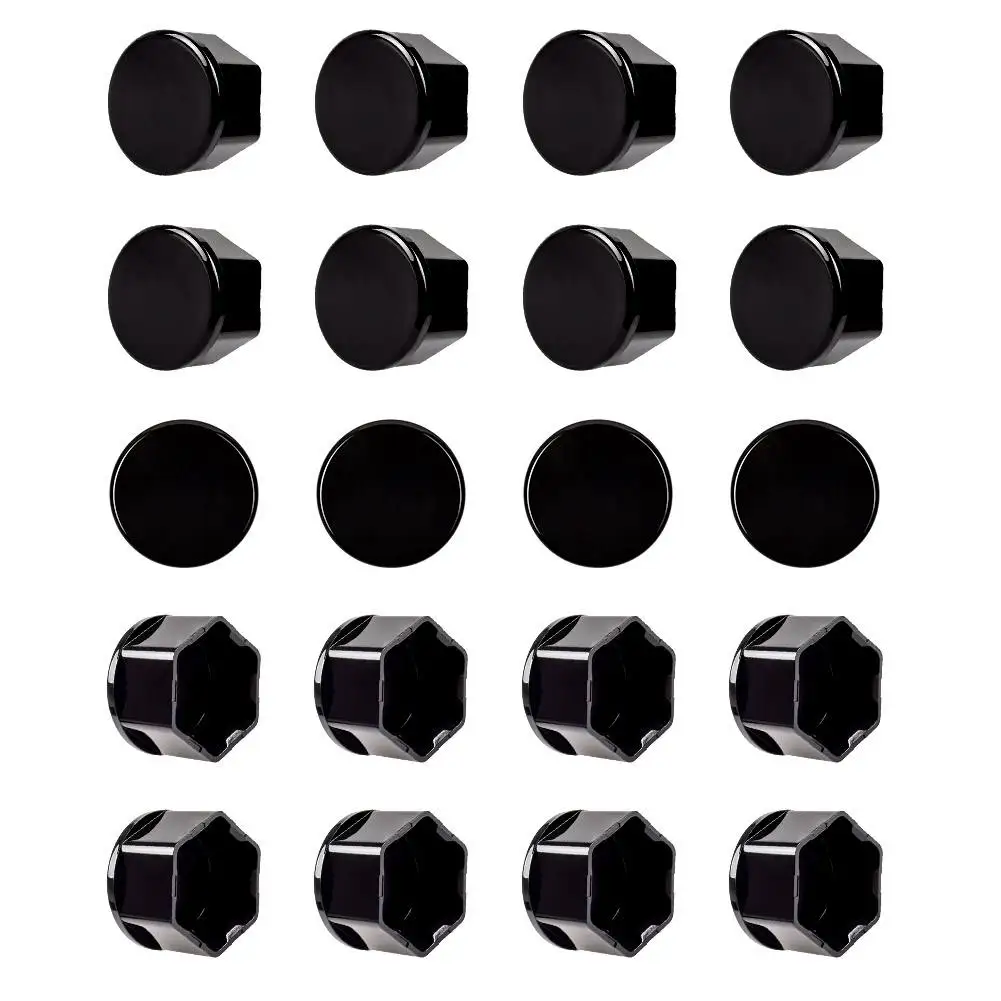 

20PCS Black Plastic Wheel Lug Nut Bolt Cover Caps Wheel Cap Kit Center Cap Set and Wheel Lug Nut Cover For Tesla Model 3 New