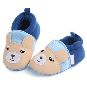 

1 Pair Baby Cartoon Model Shoes Fashion Soft Cotton Cute Non-slip Type Kawaii Newborn Infant Toddler shoes First Walkers