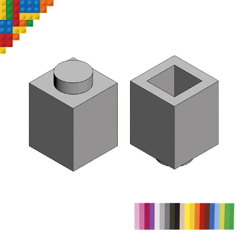 

Wholesale 100pcs/lot Building Blocks Spare Parts 1X1 Higher Bricks DIY play Compatible with Logo Blocks Toys Factory Outlet