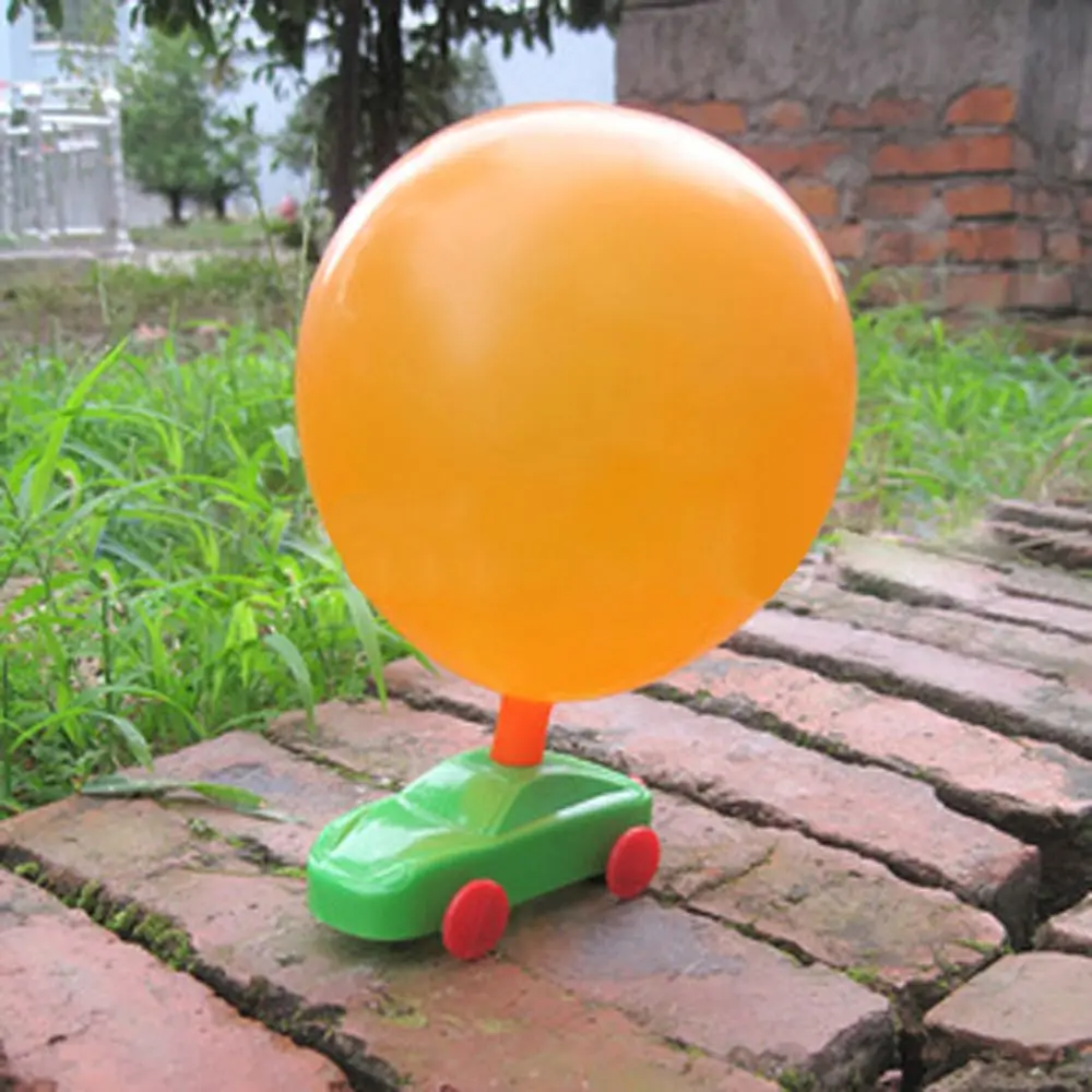 Горячая Забавный 3 шт./компл. науки физической домашние шар автомобилей Сделай Сам пластиковая игрушка аэродинамические игрушка напоминает шар игрушечных автомобилей