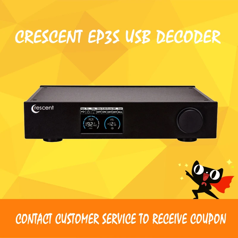 Crescent ep3 усилитель аудио usb dac dsd xmos es9038 усилители декодера dac amp amplificador audio