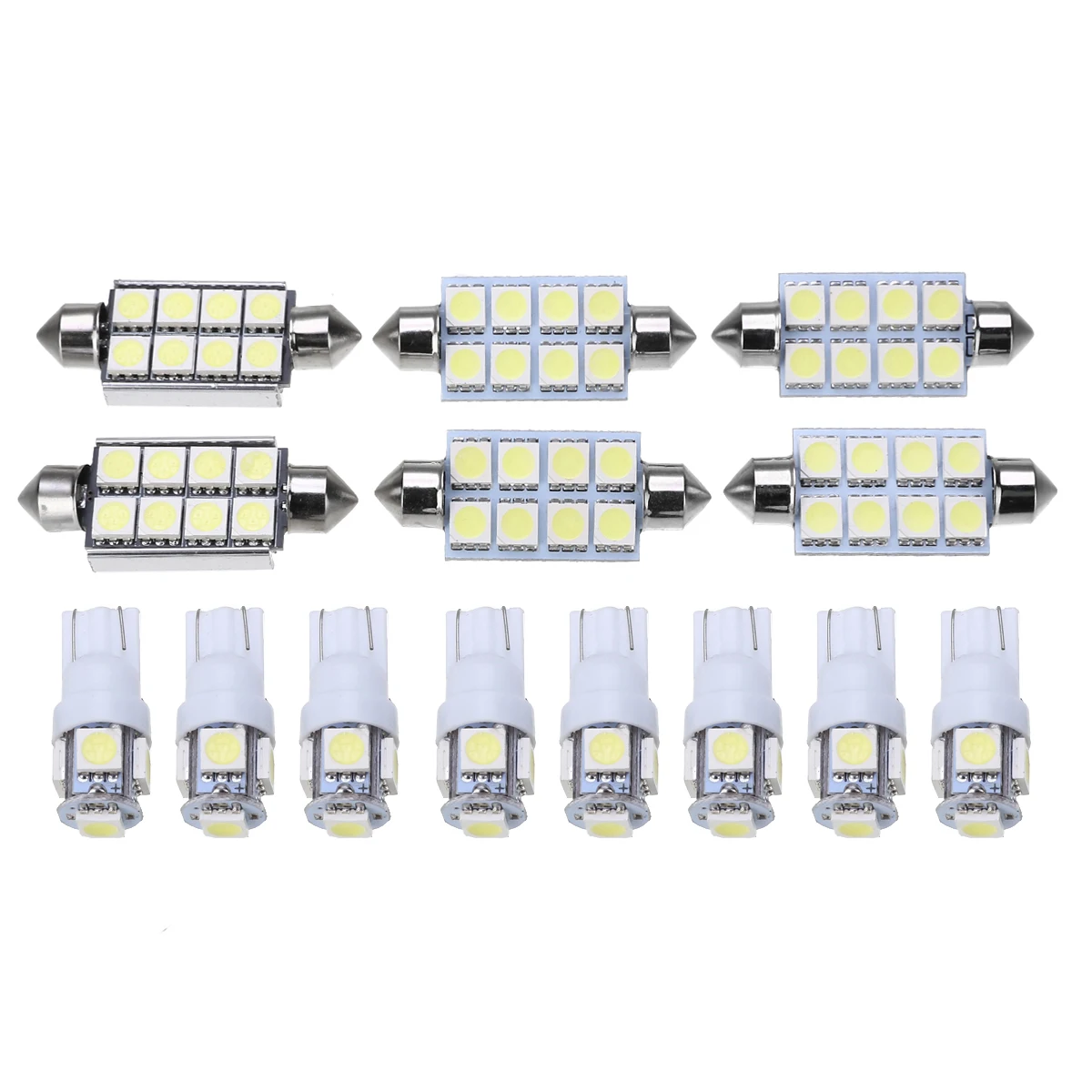 Mayitr 14pcs/set Bright White LED Car Interior Light Bulb Kit For Dodge Ram 1500 2500 2002-2011