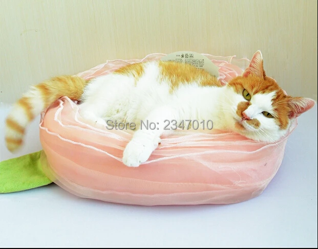 [MPK Cat Beds] романтическая розовая кровать для кошки, красивое спальное место для кошки