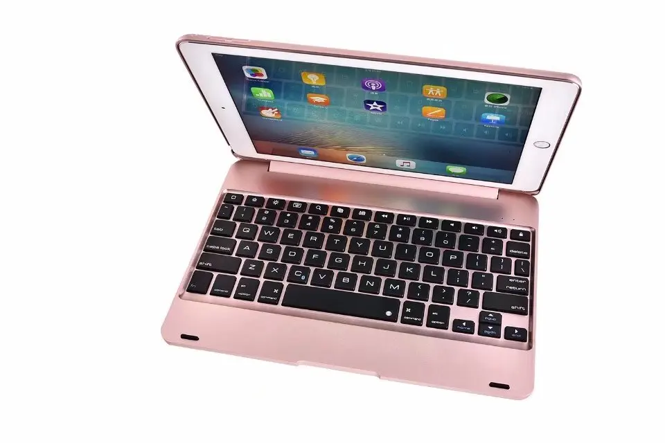 For ipad 2017 case 9.7 keyboard wireless bluetooth keyboard,ABS Plastic Folio Style Stand Protective bluetooth keyboard         1(40510)