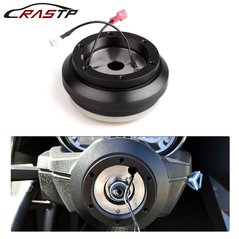 

RASTP-Aluminum Steering Wheel Hub Adapter Connector Base Boss Kit For Honda Civic EG RS-QR010-EG