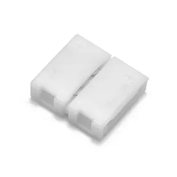 

1500pcs LED Strip 10mm 2 Pin Connectors No Soldering For SMD 5050 5630 5730 Single Color LED Strip Lights