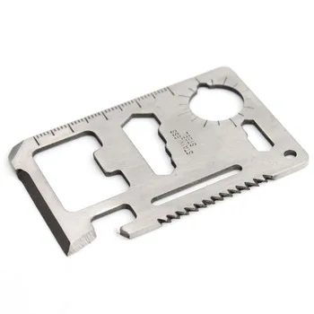 11 in 1 Multi Tool Army Hunting Survival Kit Pocket Credit Card Knife Camp Widely Used For Camping Sport #FLQ086-69S
