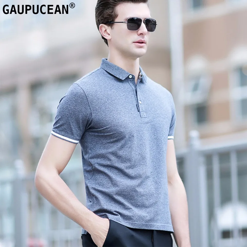 Buy 95 Cotton 5 Spandex Men Polo Shirt Short Sleeve