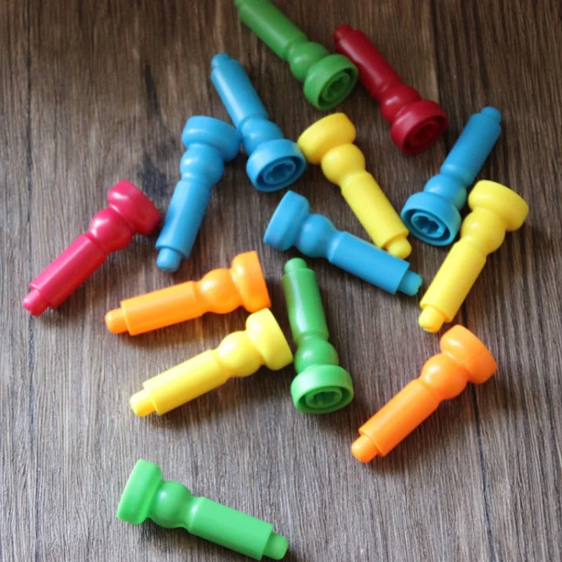 Fly AC intelligence stitching plastic small nail plate pull nails early education building blocks toy