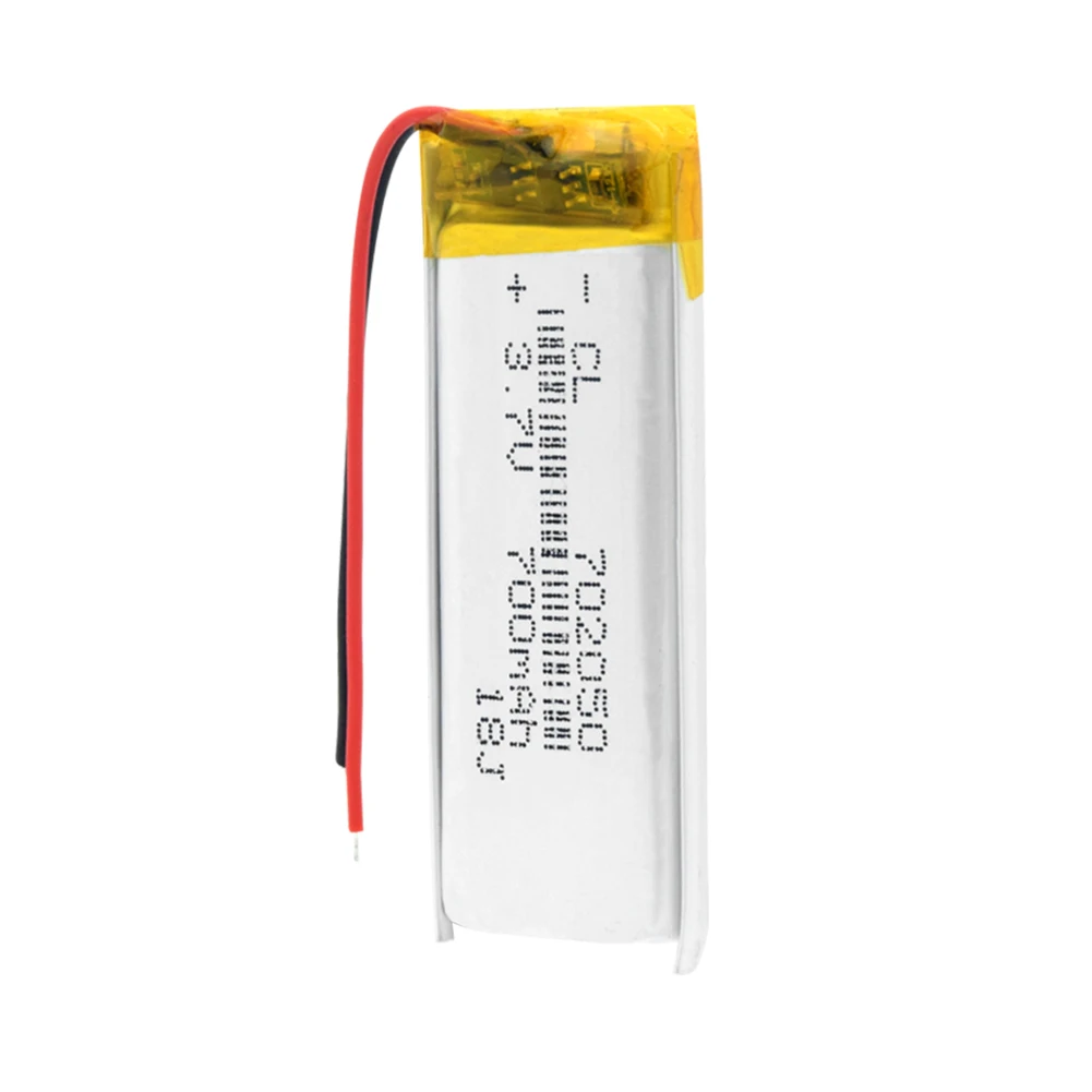 Перезаряжаемая литий-ионная батарея Lipo cells 700mAh Lipo battery 702050 литий-полимерная батарея для игрушек gps MP3 MP4 Smart Watch