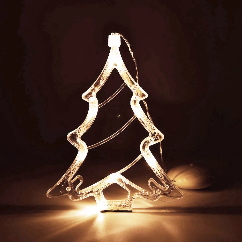 8 светодиодный s присоска окно светодиодный свет гладкая поверхность праздник внутреннее декоративное освещение для гостиной спальни Рождественская елка Свадьба