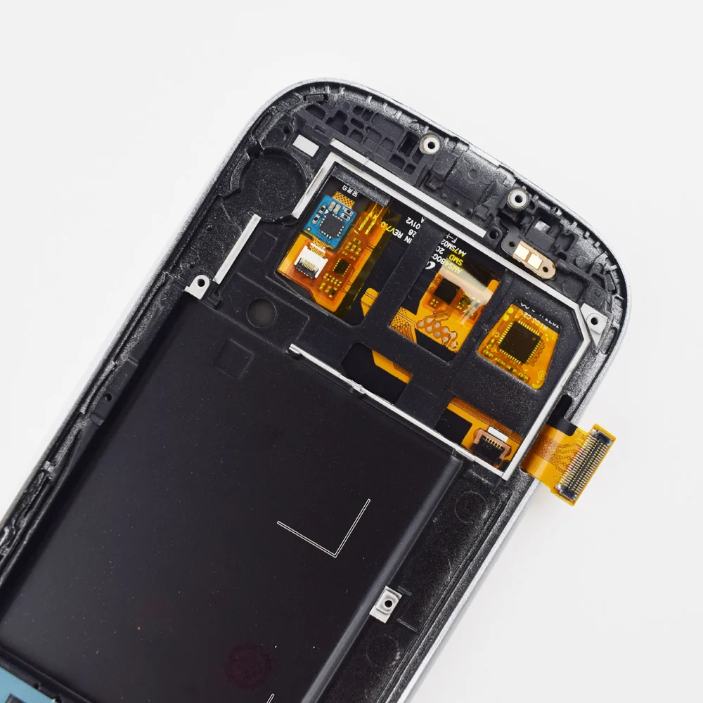 I9300 дисплей для samsung Galaxy S III S3 i9300 i9301 i9305 i535 i747 ЖК-дисплей модуль+ сенсорный датчик экрана в сборе рамка