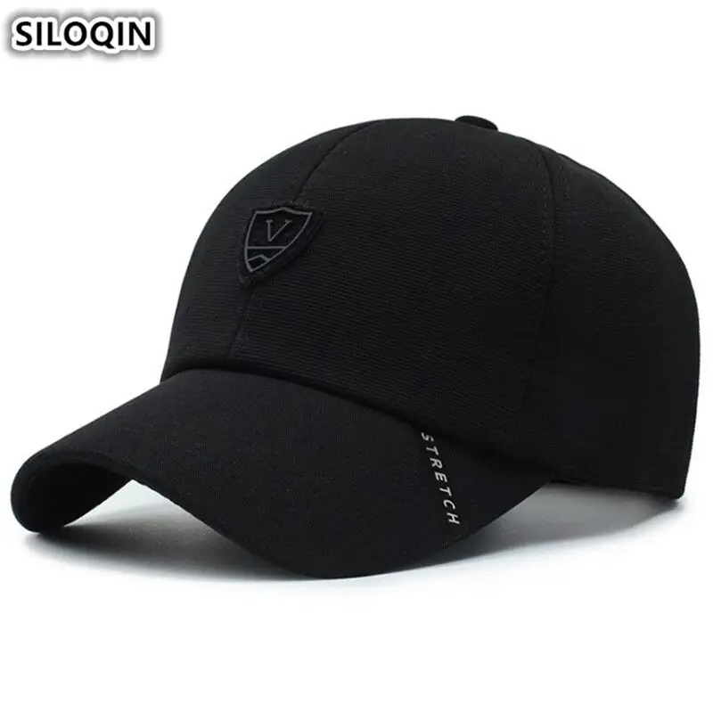 

SILOQIN Adult Men's Cotton Baseball Caps Snapback Cap Adjustable Size Casual Fashion Tongue Cap Bone 2019 New Dad's Brands Hat