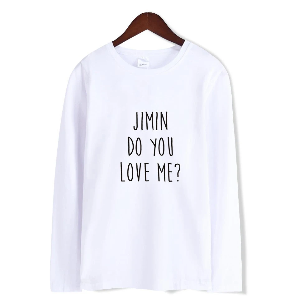 Бег футболка BTS вы Love Me Ifashion осень поп крутые футболки с длинным рукавом теплый