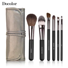 Docolor Professional 6 Pcs Makeup Brushes Tools Make-up Toiletry Kit Wool Brand Make up Brush Set