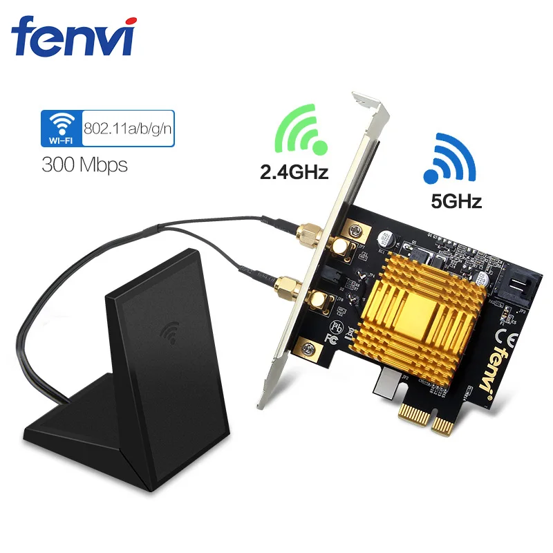Fenvi Wireless Gaming Wlan Wifi Dual band Desktop WiFi Bluetooth PCI E