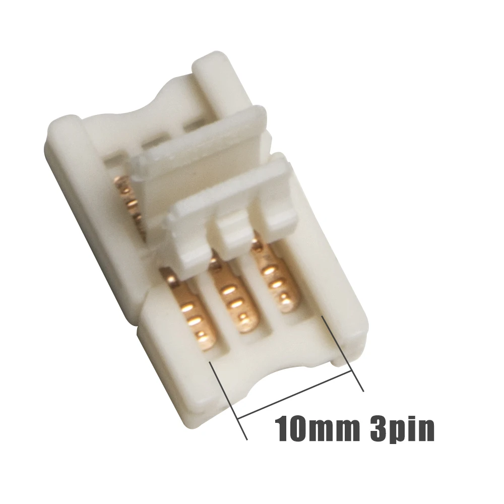 10 шт./лот 2pin 3pin 4pin тонкий LED RGB Разъем проводника для 8 мм терминалы 3528 5050 двойной