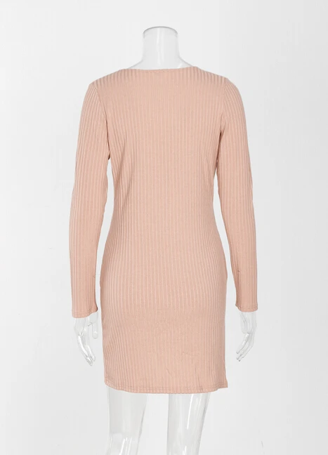 Женское платье с глубоким V образным вырезом и длинным рукавом|sleeve dress|dress summerlong