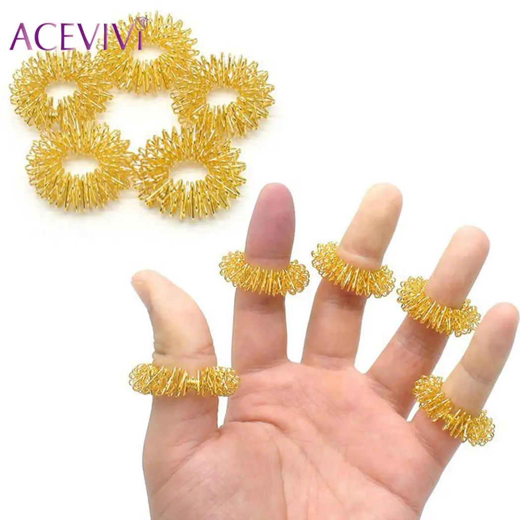 ACEVIVI Massage Acupuncture Finger Rings Health Care Acupressure Pain Relief Stress Relief Help Sleep Tools Acupressure Hand ACEVIVI Massage Acupuncture Finger Rings Health Care Acupressure Pain Relief Stress Relief Help Sleep Tools Acupressure Hand