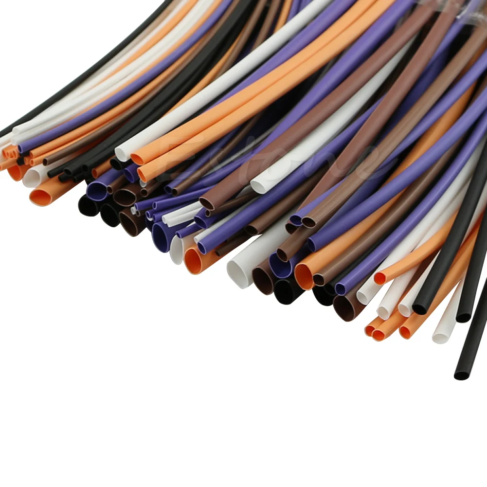

New 100pcs 6Size Assortment Ratio 2:1 Heat Shrink Tubing Tube Sleeving Wrap Wire