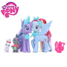 8cm My Little Pony Toys Friendship is Magic Rainbow Dash Twilight Sparkle Pinkie Pie Spike the Dragon PVC Action Figures Dolls