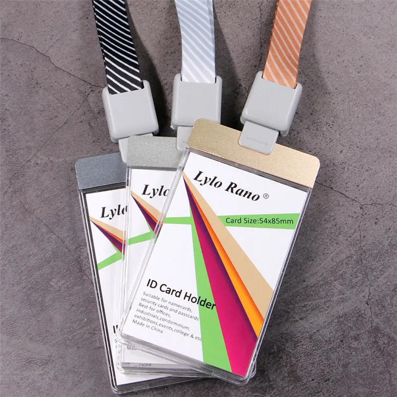 Retractable Badge Holder ID Name Badges Name Tag with Neck Strap