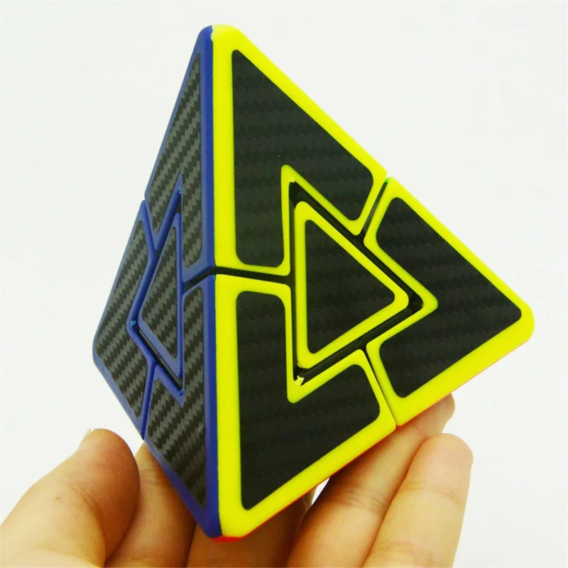 

NEW cube 2x2 Strange Shape Pyramid Magic Cube Brain Teaser game rubic Puzzle Cube Cubo Educational Toy For Children 5.7cm