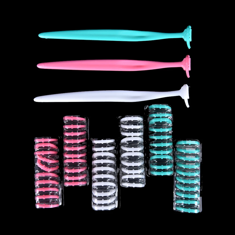 New 20pcs Replacement Dental Floss Head+1pc Teeth Stick Interdental Dental Clean Brush Toothpicks Tools Oral Care