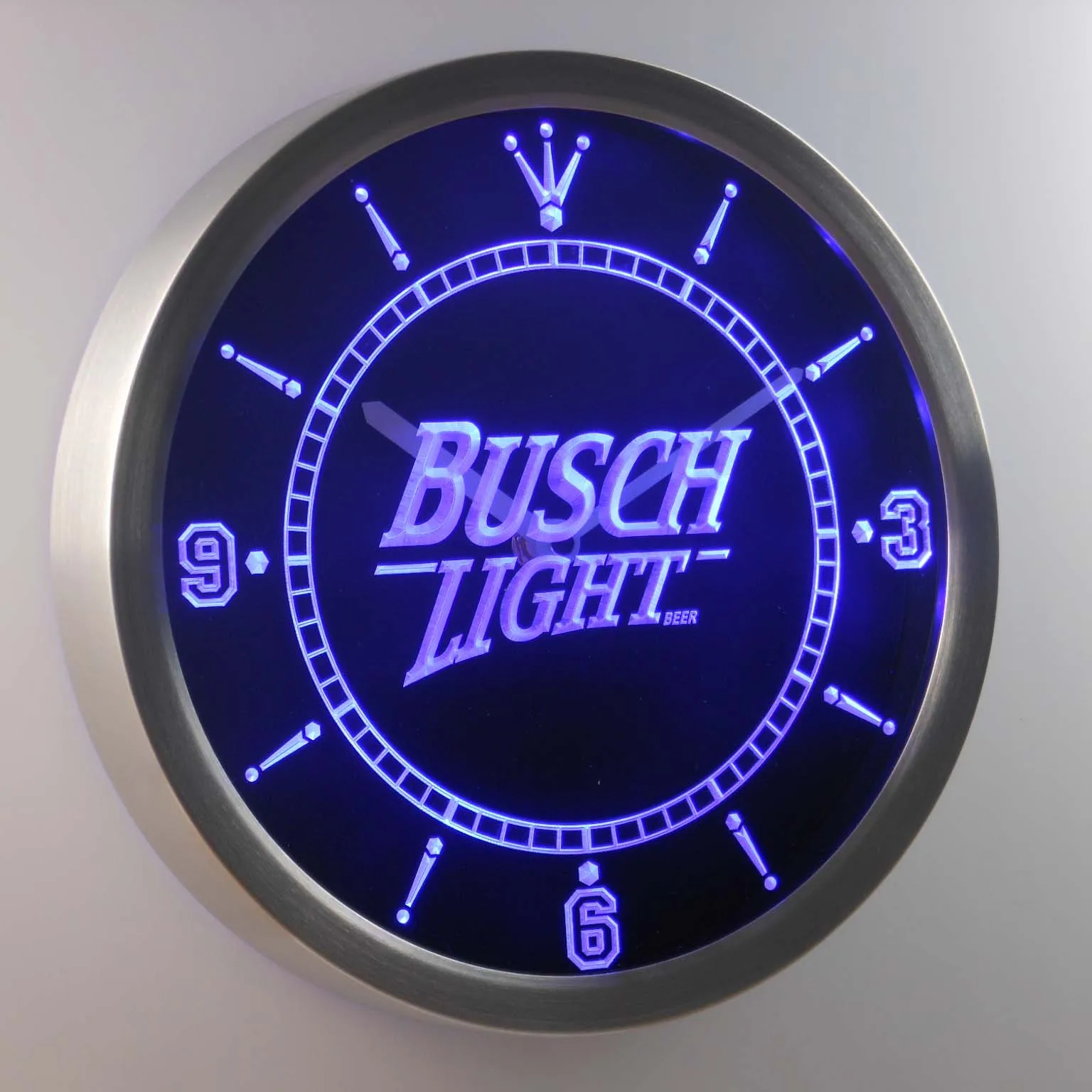 nc0481 Busch Light Beer Neon Sign LED Wall Clockin Wall Clocks from Home & Garden on Aliexpress