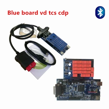 

2pcs/lot New vci vd tcs cdp pro plus with red pcb relay board with bluetooth obd2 diagnostic scan tool for cars trucks