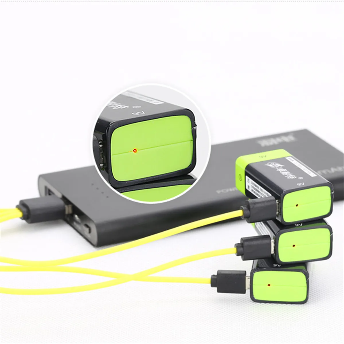 ZNTER 9V аккумуляторная батарея 400mAh USB RC для микрофона Lipo 3.6Wh Micro зарядное