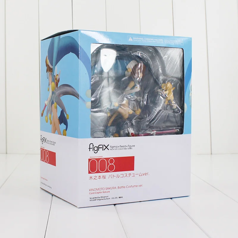 

13cm Card Captor Sakura figFIX 008 Kinomoto Sakura Battle Costume ver. PVC Action Figure Collectible Model Toy