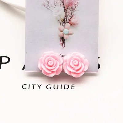 

Lovely rose girls clip on earrings non-pierced earring earings clips girls earing for girl