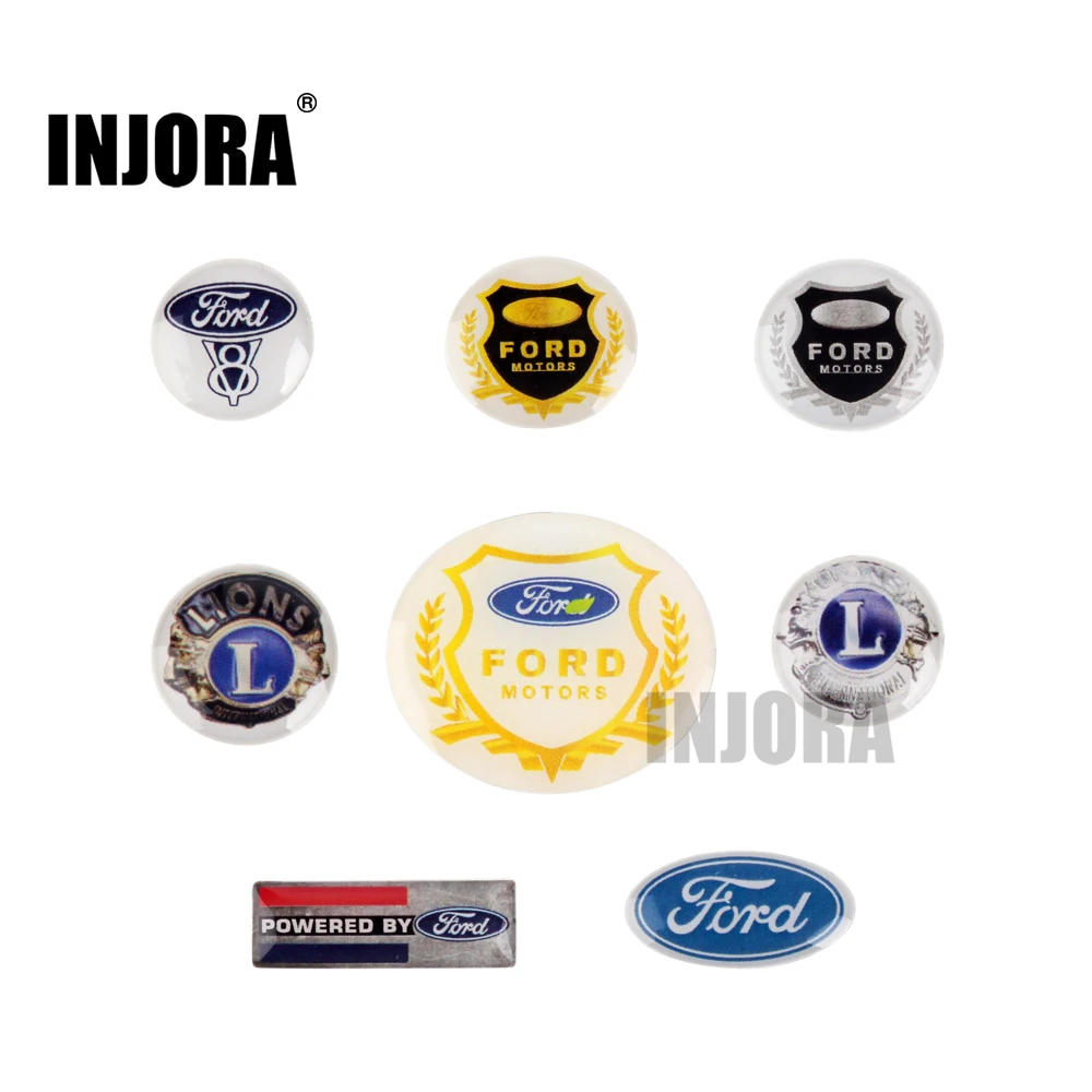 

INJORA 1PC 3D Logo Sticker for 1/10 RC Crawler Traxxas TRX-4 Ford Bronco Ranger XLT