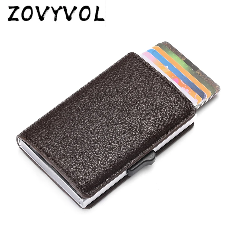 

ZOVYVOL New Style RFID Card Holder And Minimalist Wallet Metal Men Women Single Box Aluminium Blocking Holder for Cards