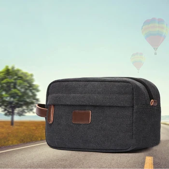 

Portable Travel Packing Cube Canvas Bag Waterproof Wash Bag Handbag Ladies Mens Hand Sorting Organize